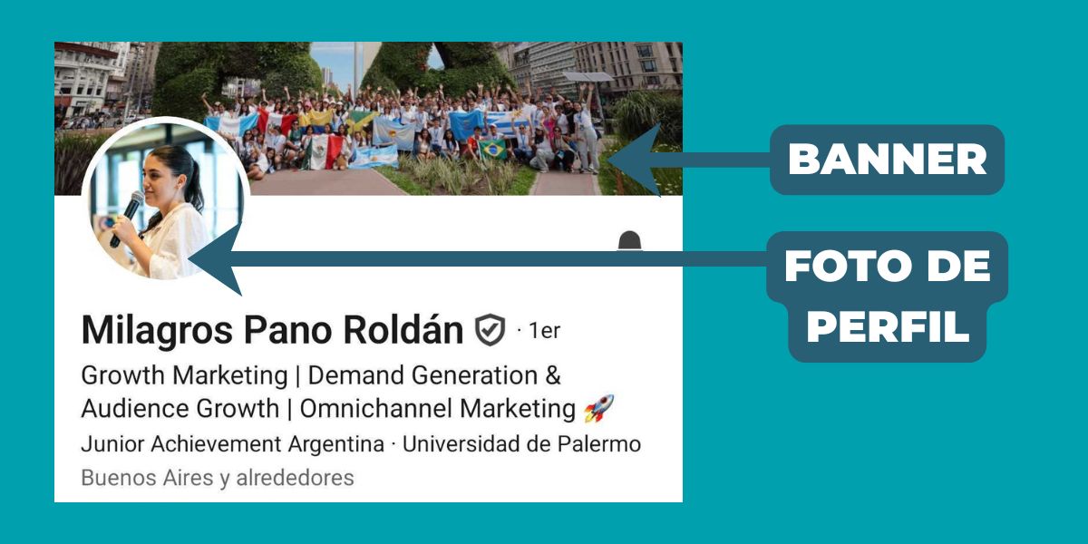 2 Perfil de LinkedIn en mobile