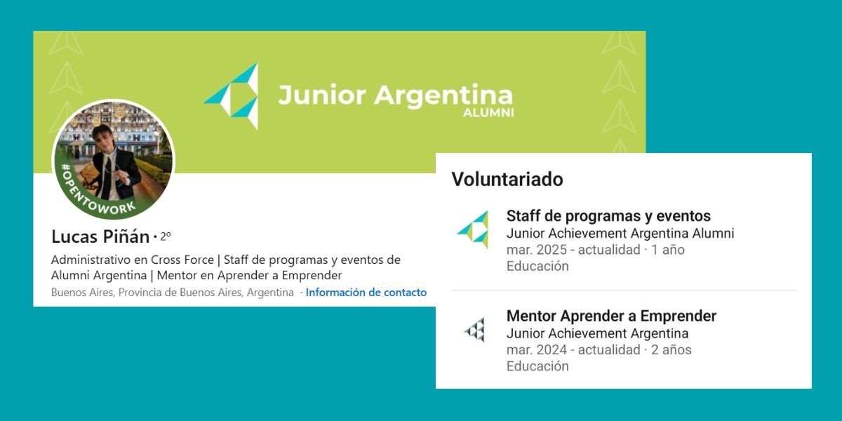 3 LinkedIn sección de voluntariado